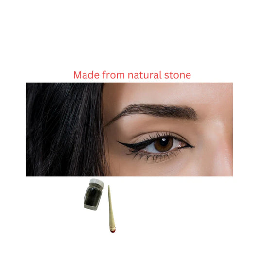 Traditional Moroccan Kohl Natural Eyeliner, 10g, with Application Pot