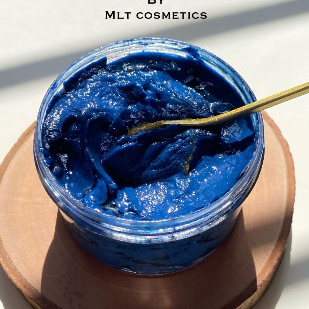 Moroccan Black Soap with Blue Nila Powder