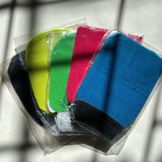 Moroccan Kessa Shower, facial, Exfoliating Glove Bath Scrub