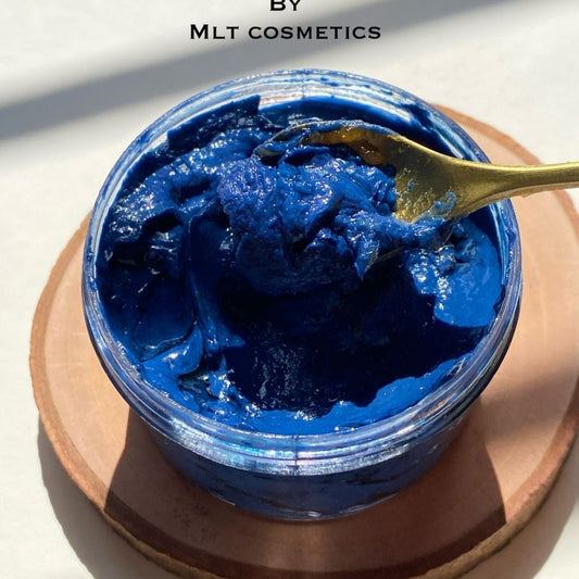 Moroccan Black Soap with Blue Nila Powder