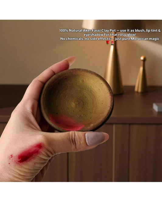 Traditional Moroccan lipstick / Aker Fassi/matliya/aker fassi clay pot( 1 pc)