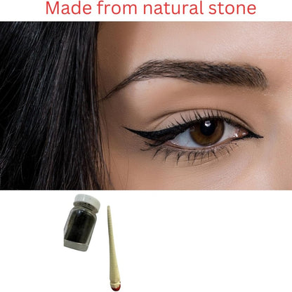 Moroccan Ithmid Kohl kajol surma Infused with natural stone, 10 g, Grey Powder Eyeliner by MLT