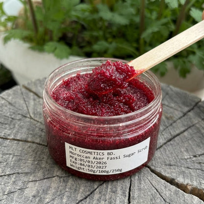 Moroccan Aker Fassi  Body sugar scrub (only for body not for  face ) choose your option