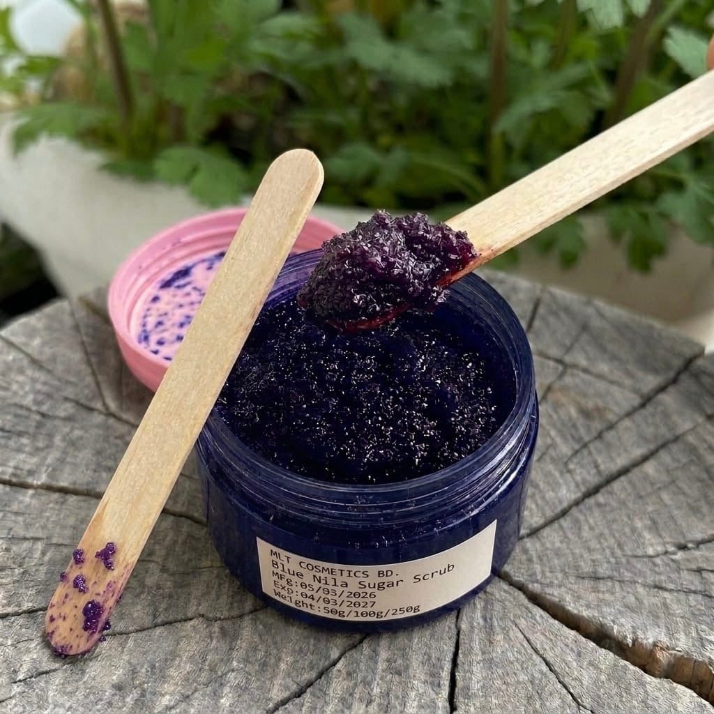 Blue Nila Moroccan  Body Sugar Scrub (only for body not for face ) Glow Naturally with Gentle Exfoliation