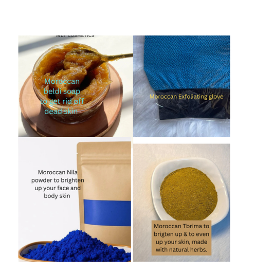 Moroccan Bridal special combo skincare moroccan Hammam set