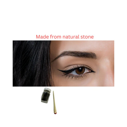 Traditional Moroccan Kohl Natural Eyeliner, 10g, with Application Pot