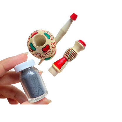 Traditional Moroccan Kohl Natural Eyeliner, 10g, with Application Pot