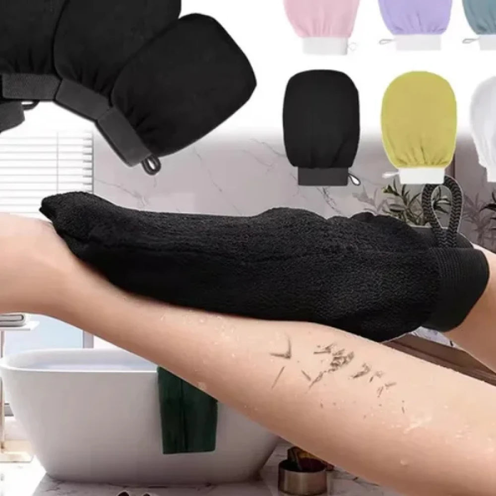 Moroccan Kessa Shower, facial, Exfoliating Glove Bath Scrub