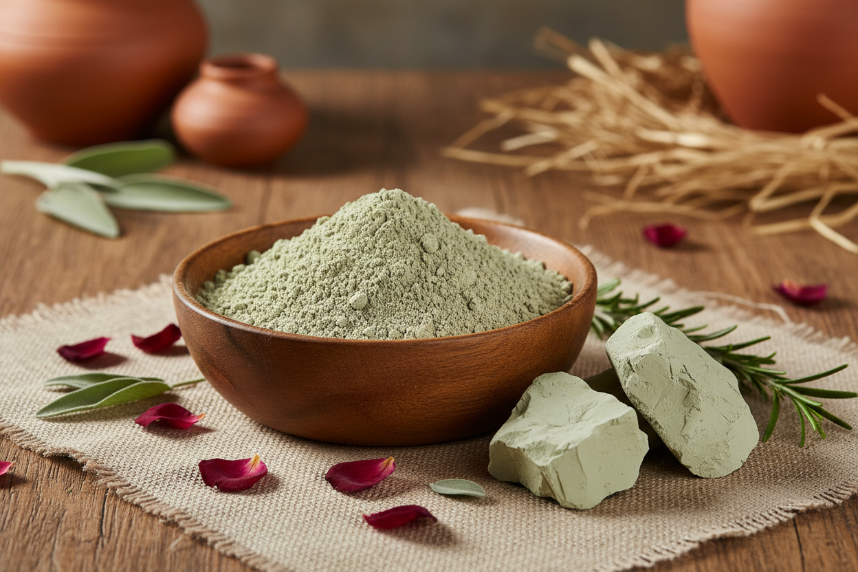 pure মুলতানি মাটি 100gm ডেলিভারি সহ  200 tk