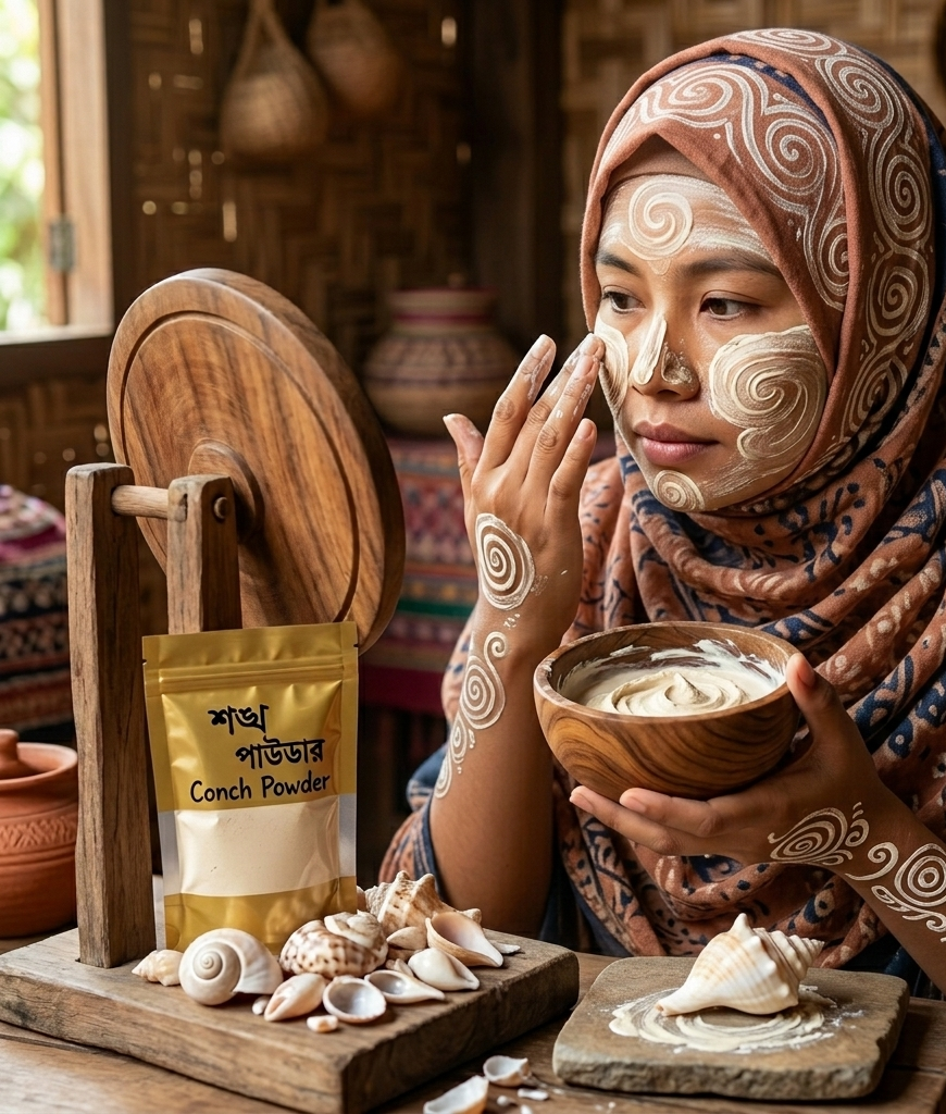 শঙ্খের গুঁড়ো Conch Shell Powder শঙ্খের গুঁড়ো